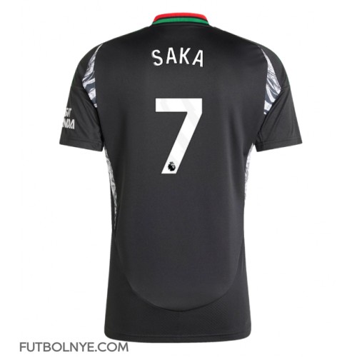 Camiseta Arsenal Bukayo Saka #7 Visitante Equipación 2024-25 manga corta